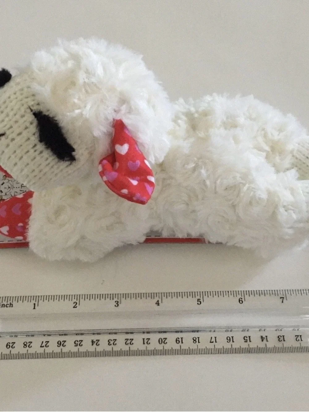 Dog Toy 8” Lamb Chop Soft Plush w/ Hearts Red Accents NEW | Lambchop|